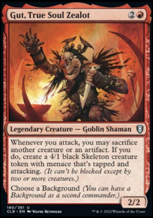 Gut, True Soul Zealot [Commander Legends: Battle for Baldur's Gate] | Rook's Games and More