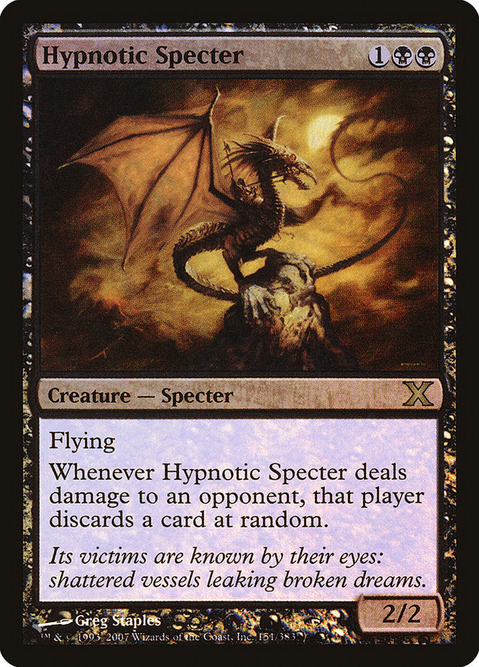 Hypnotic Specter (Premium Foil) [Tenth Edition] | Rook's Games and More