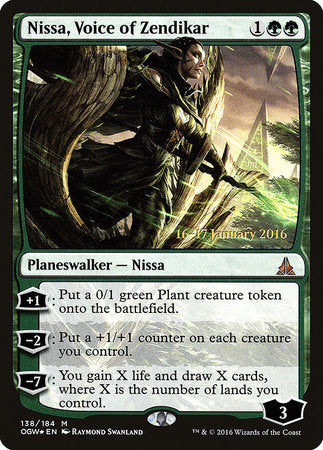 Nissa, Voice of Zendikar [Oath of the Gatewatch Promos] | Rook's Games and More