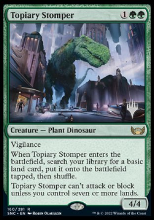 Topiary Stomper (Promo Pack) [Streets of New Capenna Promos] | Rook's Games and More