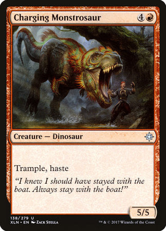 Charging Monstrosaur [Ixalan] | Rook's Games and More