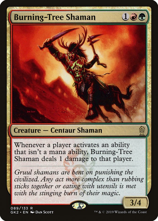 Burning-Tree Shaman [Ravnica Allegiance Guild Kit] | Rook's Games and More