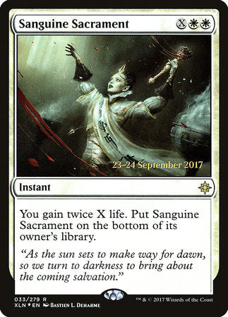 Sanguine Sacrament [Ixalan Promos] | Rook's Games and More