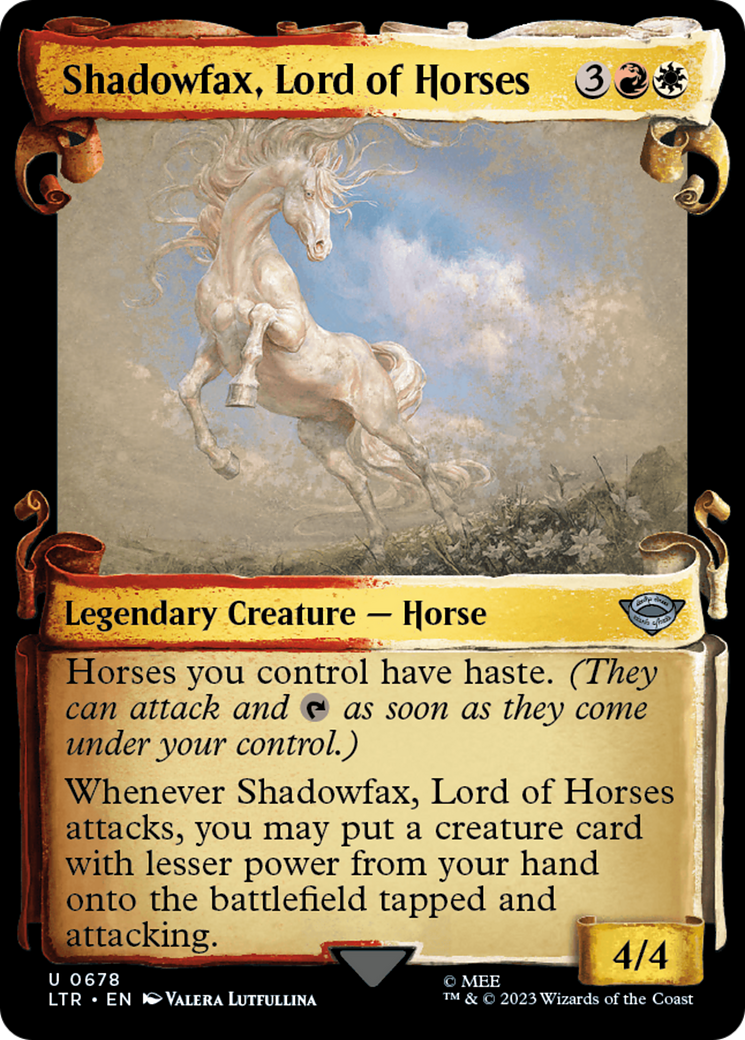 Shadowfax, Lord of Horses [The Lord of the Rings: Tales of Middle-Earth Showcase Scrolls] | Rook's Games and More