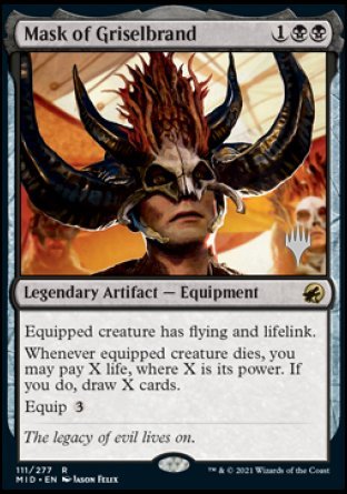 Mask of Griselbrand (Promo Pack) [Innistrad: Midnight Hunt Promos] | Rook's Games and More