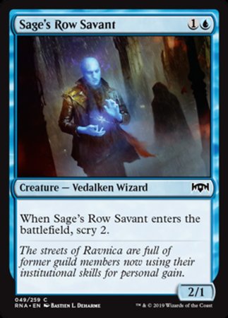 Sage's Row Savant [Ravnica Allegiance] | Rook's Games and More