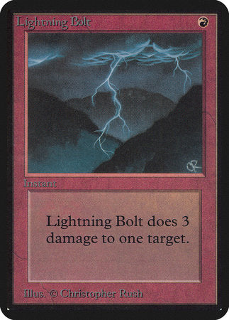 Lightning Bolt [Limited Edition Alpha] | Rook's Games and More