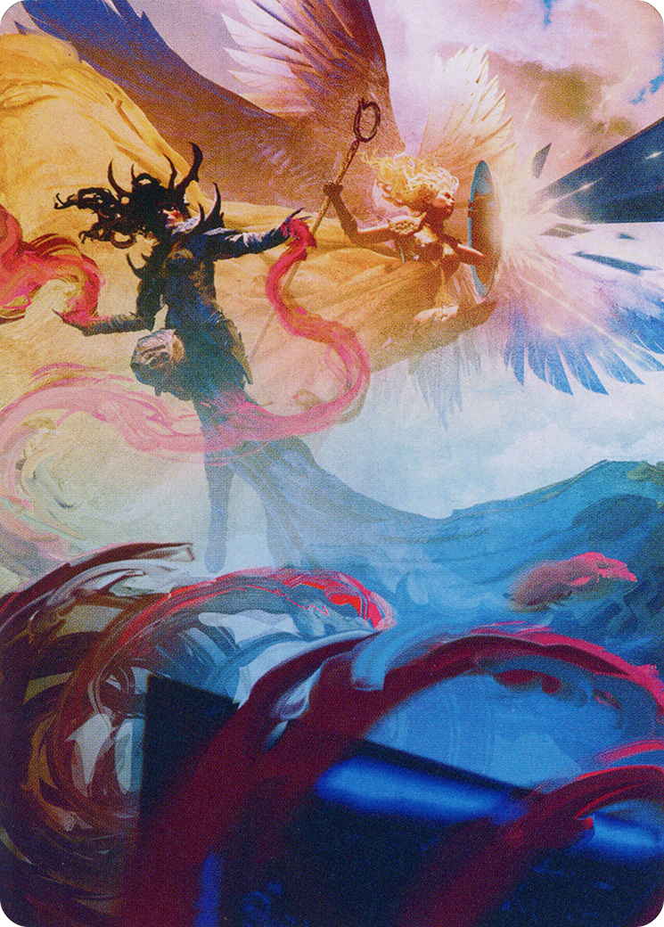 Drana and Linvala Art Card [March of the Machine Art Series] | Rook's Games and More