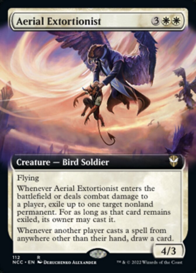 Aerial Extortionist (Extended Art) [Streets of New Capenna Commander] | Rook's Games and More