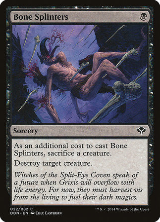 Bone Splinters [Duel Decks: Speed vs. Cunning] | Rook's Games and More
