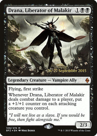 Drana, Liberator of Malakir [Battle for Zendikar Promos] | Rook's Games and More