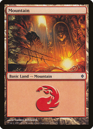 Mountain (173) [New Phyrexia] | Rook's Games and More