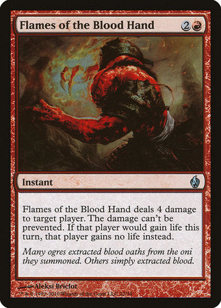 Flames of the Blood Hand [Premium Deck Series: Fire and Lightning] | Rook's Games and More