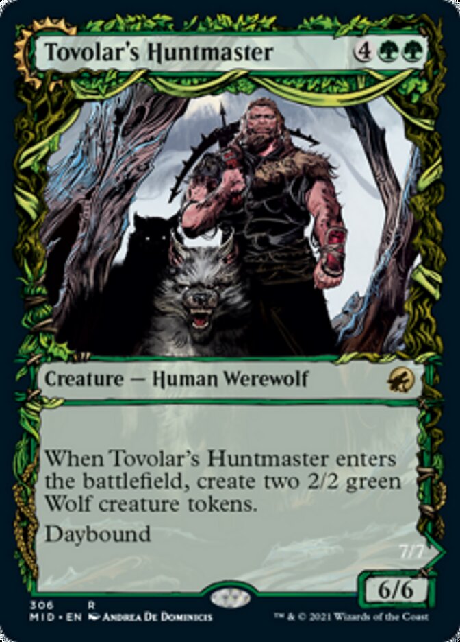 Tovolar's Huntmaster // Tovolar's Packleader (Showcase Equinox) [Innistrad: Midnight Hunt] | Rook's Games and More