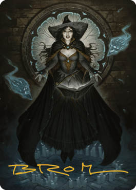 Tasha, the Witch Queen Art Card (76) (Gold-Stamped Signature) [Commander Legends: Battle for Baldur's Gate Art Series] | Rook's Games and More