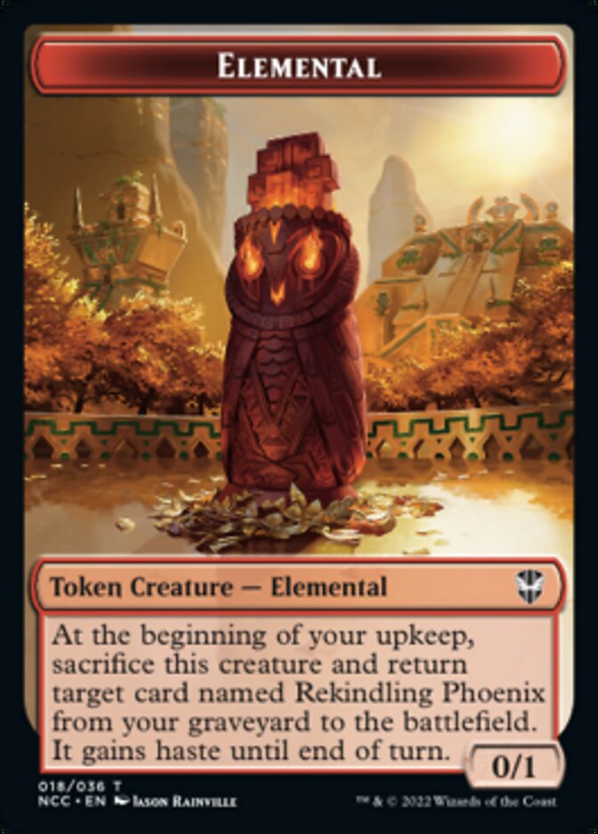 Elemental (018) // Copy Double-sided Token [Streets of New Capenna Commander Tokens] | Rook's Games and More