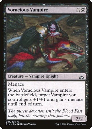 Voracious Vampire [Rivals of Ixalan] | Rook's Games and More