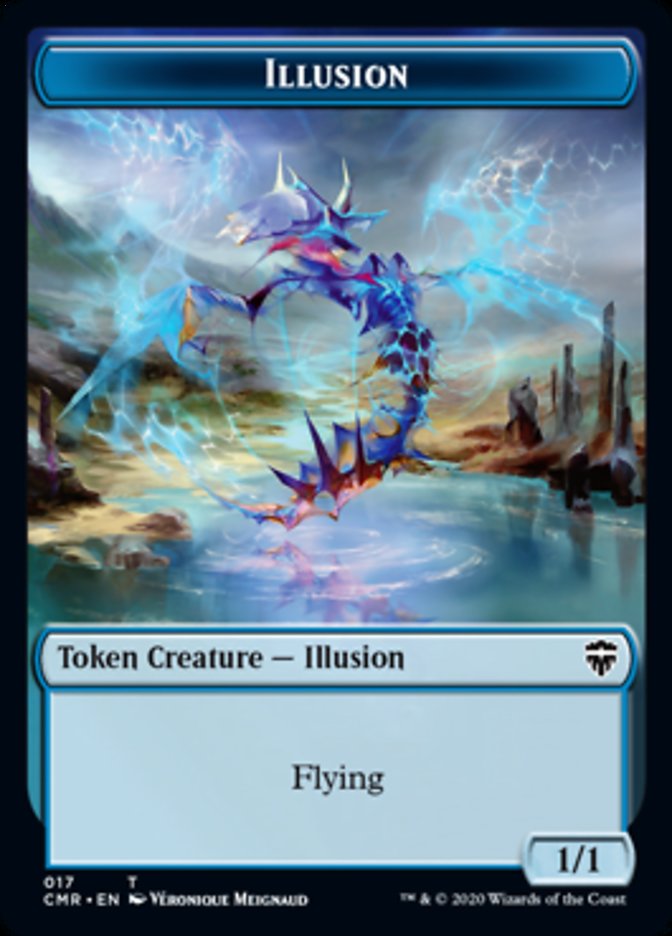 Illusion // Saproling Token [Commander Legends Tokens] | Rook's Games and More