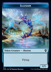 Illusion // Saproling Token [Commander Legends Tokens] | Rook's Games and More