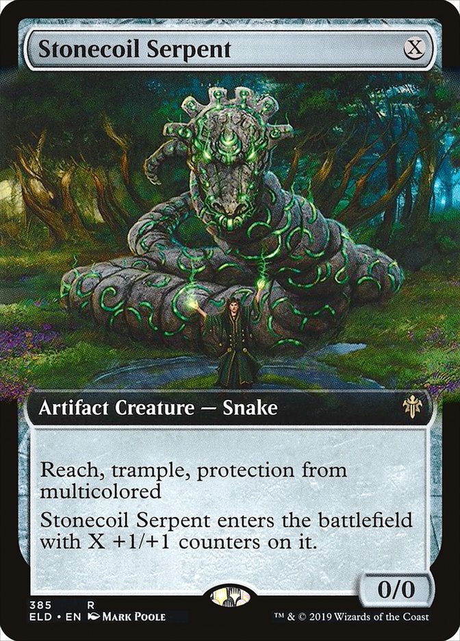 Stonecoil Serpent (Extended Art) [Throne of Eldraine] | Rook's Games and More