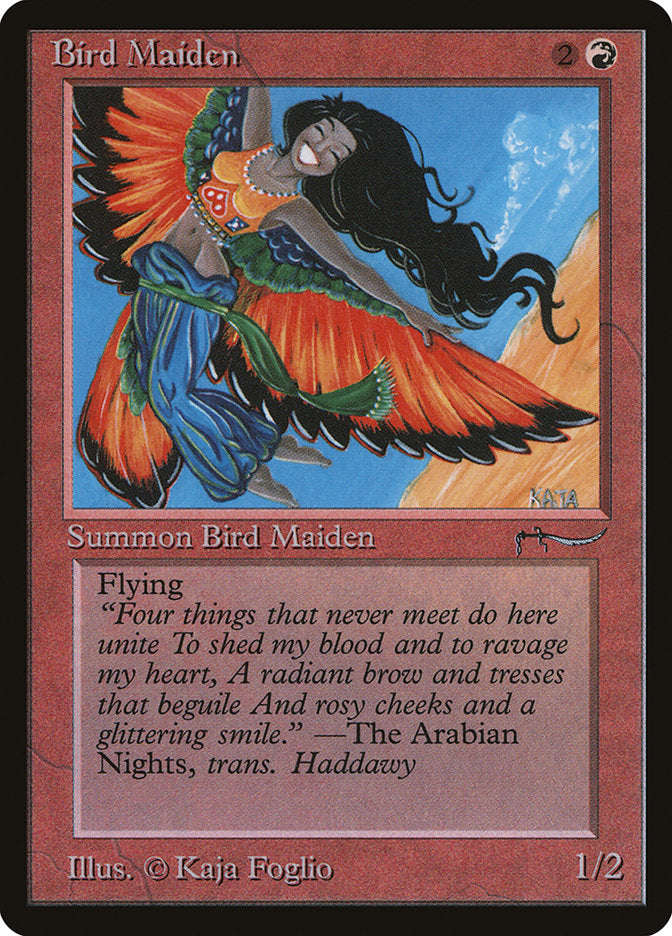 Bird Maiden (Dark Mana Cost) [Arabian Nights] | Rook's Games and More