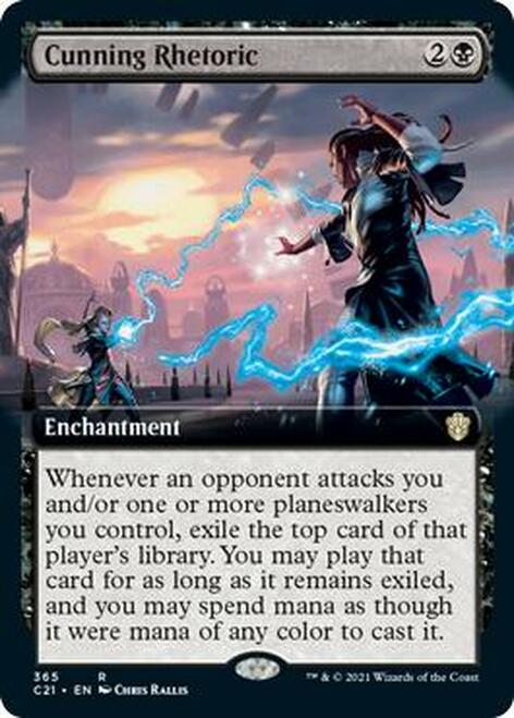Cunning Rhetoric (Extended) [Commander 2021] | Rook's Games and More