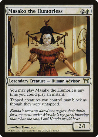 Masako the Humorless [Champions of Kamigawa] | Rook's Games and More