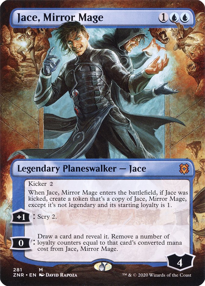 Jace, Mirror Mage (Borderless) [Zendikar Rising] | Rook's Games and More