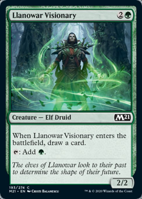 Llanowar Visionary [Core Set 2021] | Rook's Games and More