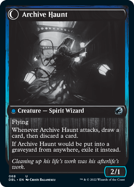 Overwhelmed Archivist // Archive Haunt [Innistrad: Double Feature] | Rook's Games and More