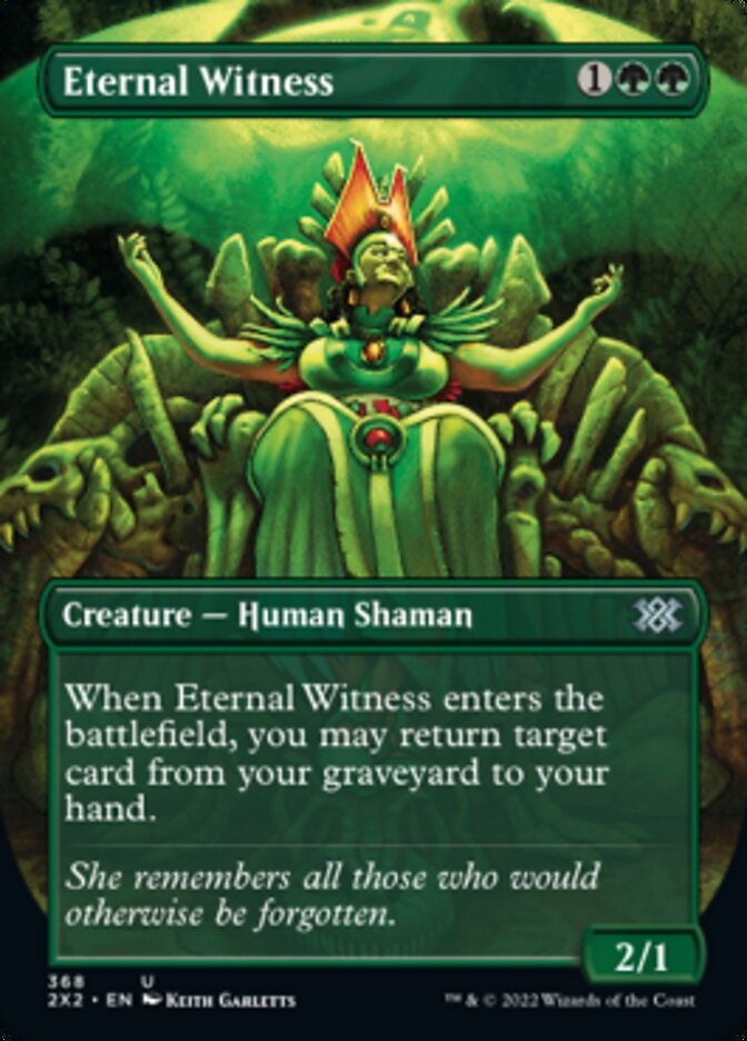 Eternal Witness (Borderless Alternate Art) [Double Masters 2022] | Rook's Games and More