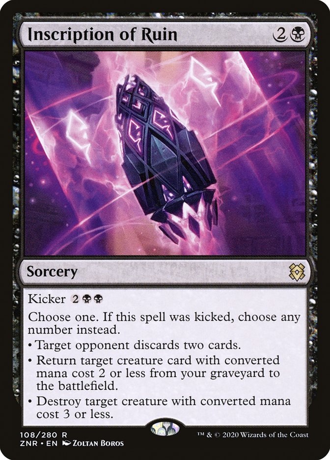 Inscription of Ruin [Zendikar Rising] | Rook's Games and More