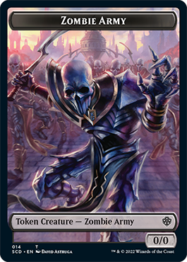 Zombie // Zombie Army Double-Sided Token [Starter Commander Decks] | Rook's Games and More