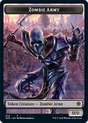 Zombie // Zombie Army Double-Sided Token [Starter Commander Decks] | Rook's Games and More