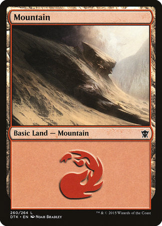 Mountain (260) [Dragons of Tarkir] | Rook's Games and More