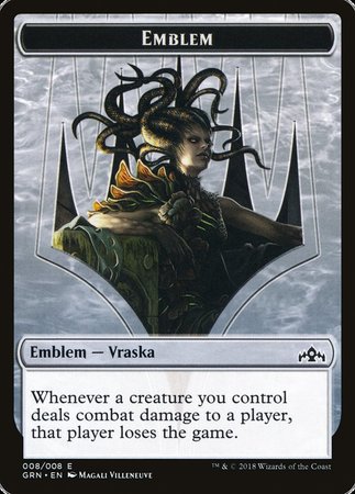 Emblem - Vraska, Golgari Queen [Guilds of Ravnica Tokens] | Rook's Games and More