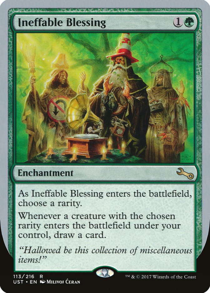 Ineffable Blessing ("choose a rarity") [Unstable] | Rook's Games and More