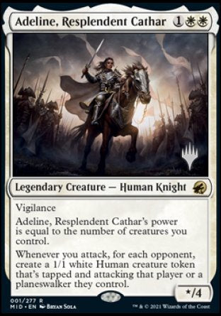 Adeline, Resplendent Cathar (Promo Pack) [Innistrad: Midnight Hunt Promos] | Rook's Games and More