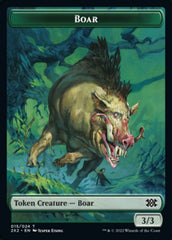 Boar // Vampire Double-sided Token [Double Masters 2022 Tokens] | Rook's Games and More