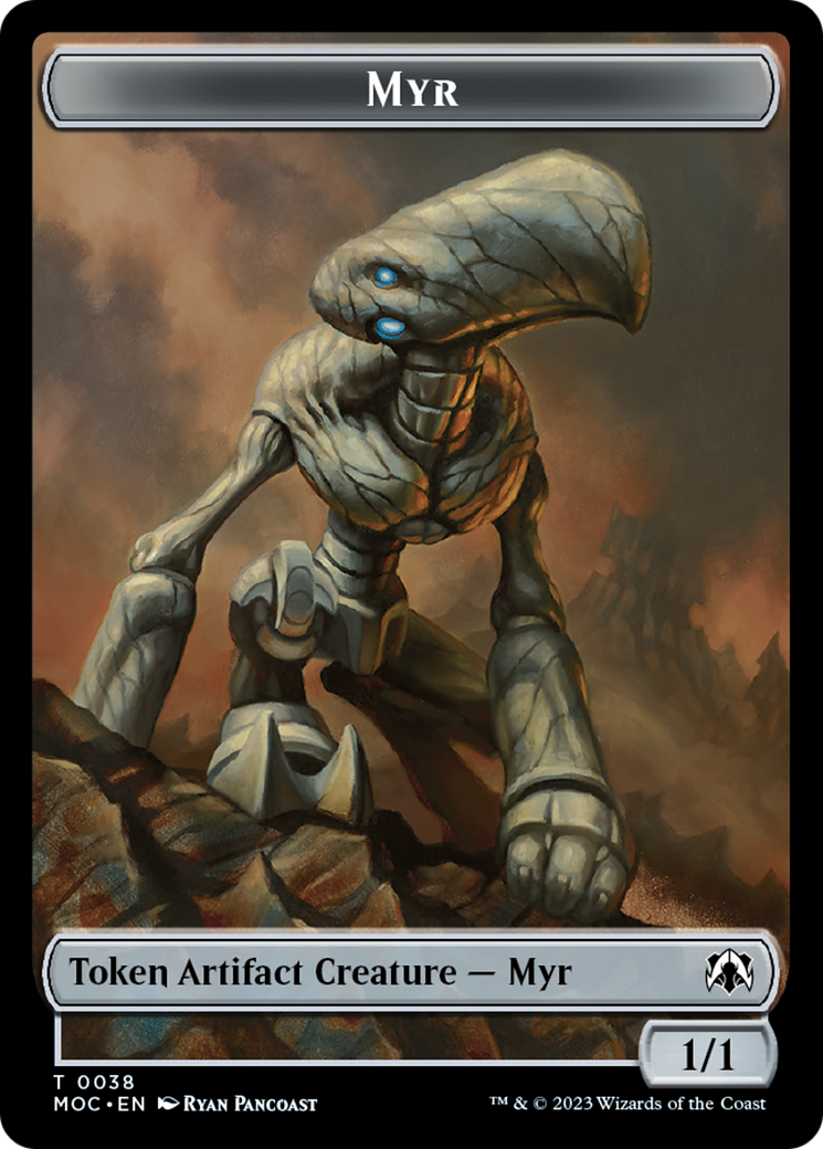 Phyrexian Germ // Myr Double-Sided Token [March of the Machine Commander Tokens] | Rook's Games and More