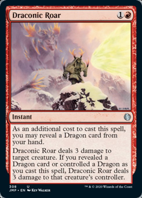 Draconic Roar [Jumpstart] | Rook's Games and More