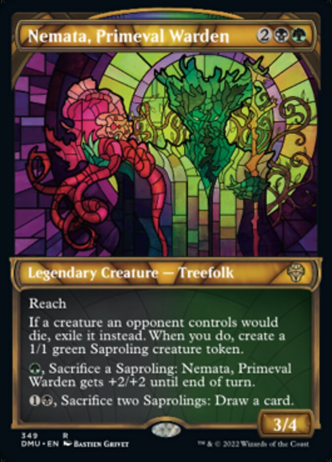 Nemata, Primeval Warden (Showcase Textured) [Dominaria United] | Rook's Games and More