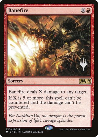 Banefire [Core Set 2019 Promos] | Rook's Games and More