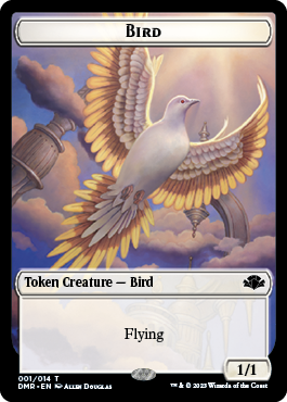 Bird Token [Dominaria Remastered Tokens] | Rook's Games and More