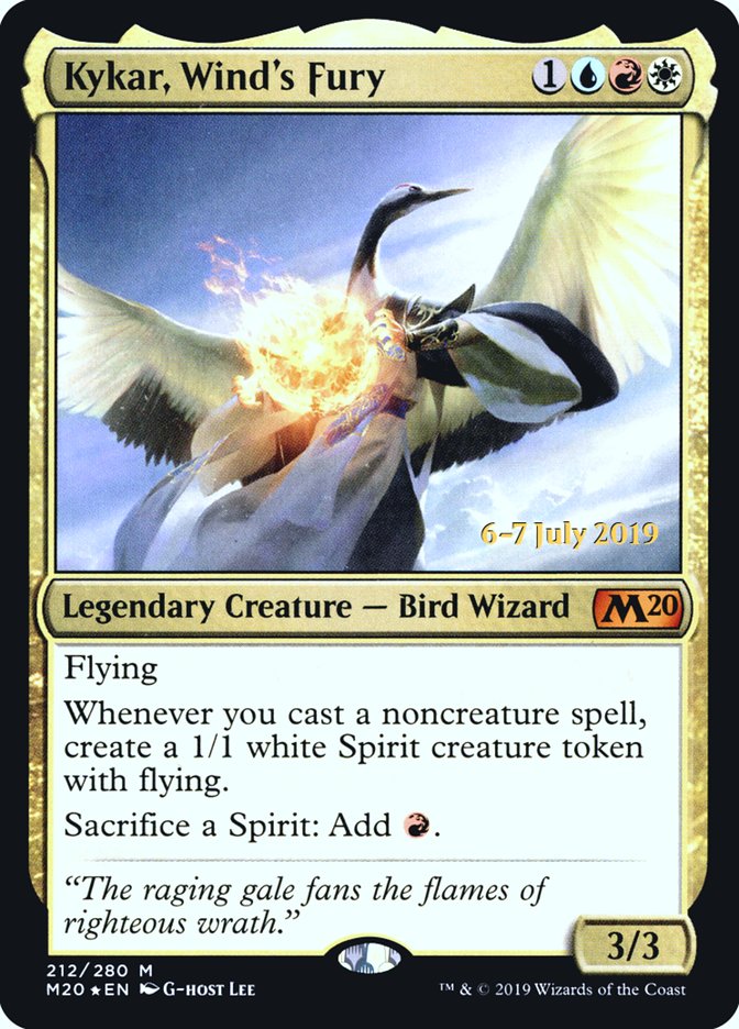 Kykar, Wind's Fury  [Core Set 2020 Prerelease Promos] | Rook's Games and More