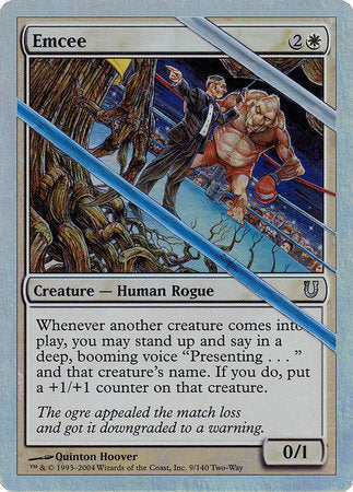 Emcee (Alternate Foil) [Unhinged] | Rook's Games and More