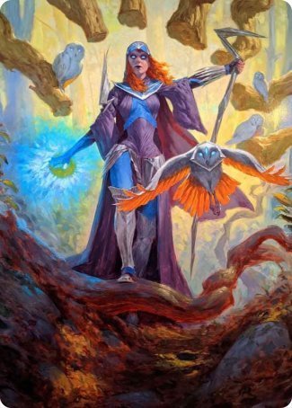 Kasmina, Enigma Sage Art Card [Strixhaven: School of Mages Art Series] | Rook's Games and More