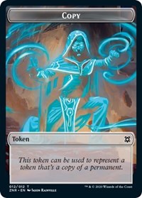 Copy // Drake Double-sided Token [Zendikar Rising Tokens] | Rook's Games and More