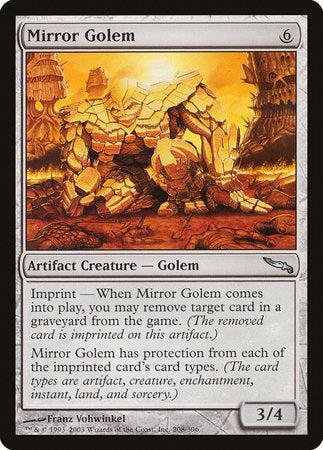 Mirror Golem [Mirrodin] | Rook's Games and More