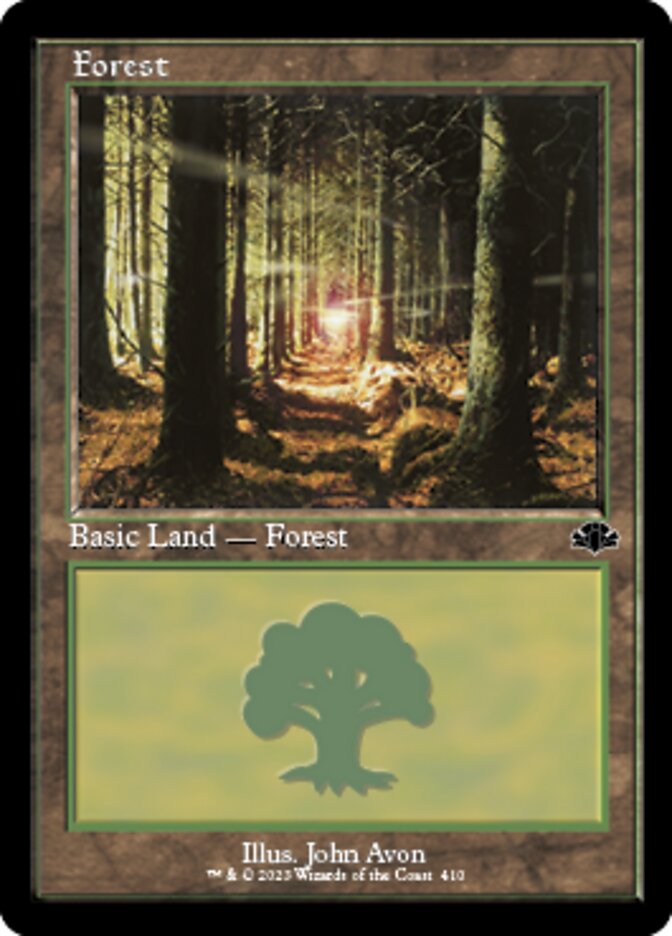 Forest (410) (Retro) [Dominaria Remastered] | Rook's Games and More